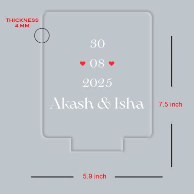 Personalized Couple Night Lamp Custom with Name & Date Bedside Table Lamp Couple Gift Anniversary, Wedding, Marriage, Valentine Day Multicolored Light (Name & Date)